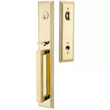 Emtek 4212 Melrose Single Cylinder Entrance Handleset - Brass Tubular