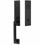 Emtek 4228 Hercules Knurled Monolithic Double Cylinder Entrance Handleset - Brass Tubular