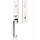 Emtek 4228 Hercules Knurled Monolithic Double Cylinder Entrance Handleset - Brass Tubular