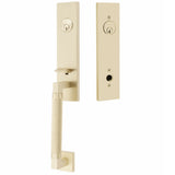 Emtek 4228 Hercules Knurled Monolithic Double Cylinder Entrance Handleset - Brass Tubular