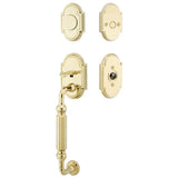 Emtek 4300 Knoxville Dummy Entrance Handleset - Brass Tubular