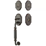 Emtek 4320 Knoxville Double Cylinder Entrance Handleset - Brass Tubular