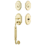 Emtek 4320 Knoxville Double Cylinder Entrance Handleset - Brass Tubular