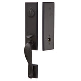 Emtek Sandcast Rectangular Monolithic Handleset