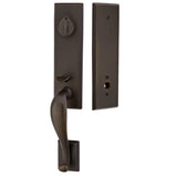Emtek Sandcast Rectangular Monolithic Handleset