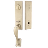 Emtek Sandcast Rectangular Monolithic Handleset