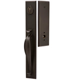 Emtek Sandcast Rectangular Full Length Handleset
