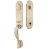 Emtek 451112 Remington Entrance Handleset - Sandcast Bronze Tubular - Single Cylinder