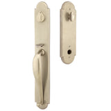 Emtek 451332 Greeley Entrance Handleset - Sandcast Bronze Tubular - Single Cylinder
