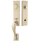 Emtek Sandcast Rectangular Monolithic Handleset