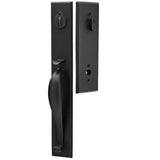 Emtek Sandcast Rectangular Full Length Handleset