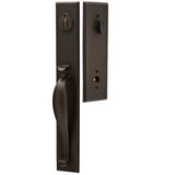 Emtek Sandcast Rectangular Full Length Handleset