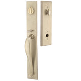 Emtek Sandcast Rectangular Full Length Handleset
