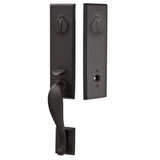 Emtek Sandcast Rectangular Monolithic Handleset