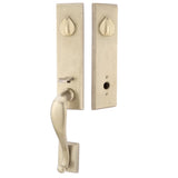Emtek Sandcast Rectangular Monolithic Handleset