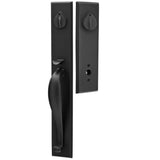 Emtek Sandcast Rectangular Full Length Handleset
