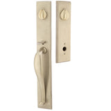 Emtek Sandcast Rectangular Full Length Handleset