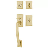 Emtek 4817 Ares Single Cylinder Entrance Handleset - Brass Tubular