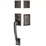 Emtek 4827 Ares Double Cylinder Entrance Handleset - Brass Tubular