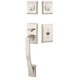 Emtek 4827 Ares Double Cylinder Entrance Handleset - Brass Tubular