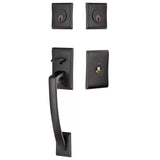 Emtek 4827 Ares Double Cylinder Entrance Handleset - Brass Tubular