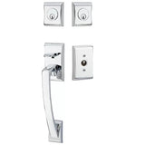 Emtek 4827 Ares Double Cylinder Entrance Handleset - Brass Tubular