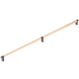 Emtek 84072 Appliance Pull With C-to-C 24” Overall 25” Width 7/8” Projection 2 1/8” And RECTANGULAR Stem