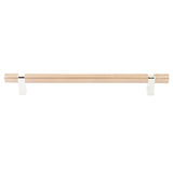 Emtek 84170 Select Bar Appliance Pull With C-to-C 12” Overall 15 1/8” Width 7/8” Projection 2 1/8” And RECTANGULAR Bar Stem