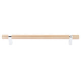 Emtek 84170 Select Bar Appliance Pull With C-to-C 12” Overall 15 1/8” Width 7/8” Projection 2 1/8” And RECTANGULAR Bar Stem