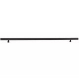 Emtek 86191 Modern Steel Round Long Door Pull With 24" Door Pull With Square Shape