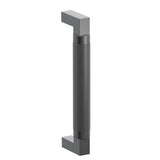 Emtek 8" Centers Door Pull with L-Square Stem and Knurled Bar