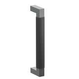 Emtek 8" Centers Door Pull with L-Square Stem and Straight Knurled Bar