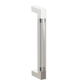 Emtek 8" Centers Door Pull with L-Square Stem and Knurled Bar