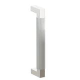Emtek 8" Centers Door Pull with L-Square Stem and Straight Knurled Bar