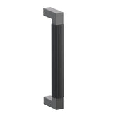 Emtek 8" Centers Door Pull with L-Square Stem and Straight Knurled Bar