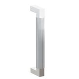 Emtek 8" Centers Door Pull with L-Square Stem and Straight Knurled Bar