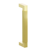 Emtek 8" Centers Door Pull with L-Square Stem and Straight Knurled Bar