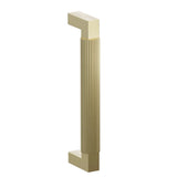 Emtek 8" Centers Door Pull with L-Square Stem and Straight Knurled Bar