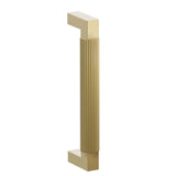 Emtek 8" Centers Door Pull with L-Square Stem and Straight Knurled Bar