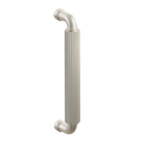 Emtek 8" Centers Door Pull with R-Bar Stem and Straight Knurled Bar