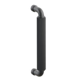 Emtek 8" Centers Door Pull with R-Bar Stem and Straight Knurled Bar