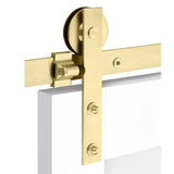 EMTEK B1101 Sliding Barn Door Hardware Kit, Choose Finish & Track