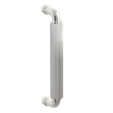 Emtek 8" Centers Concealed Mount Door Pull with R-Bar Stem and Straight Knurled Bar