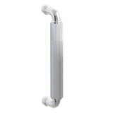 Emtek 8" Centers Concealed Mount Door Pull with R-Bar Stem and Straight Knurled Bar