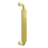 Emtek 8" Centers Concealed Mount Door Pull with R-Bar Stem and Straight Knurled Bar