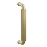 Emtek 8" Centers Concealed Mount Door Pull with R-Bar Stem and Straight Knurled Bar