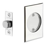 Emtek 2014 Rectangular Pocket Door Tubular Lock (2-1/2" x 3-1/2") - Passage