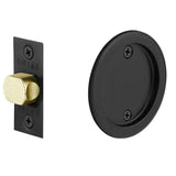 Emtek 2144 Round Pocket Door Tubular Lock (2-1/2" Diameter) - Passage