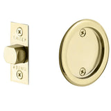 Emtek 2144 Round Pocket Door Tubular Lock (2-1/2" Diameter) - Passage