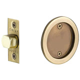 Emtek 2144 Round Pocket Door Tubular Lock (2-1/2" Diameter) - Passage